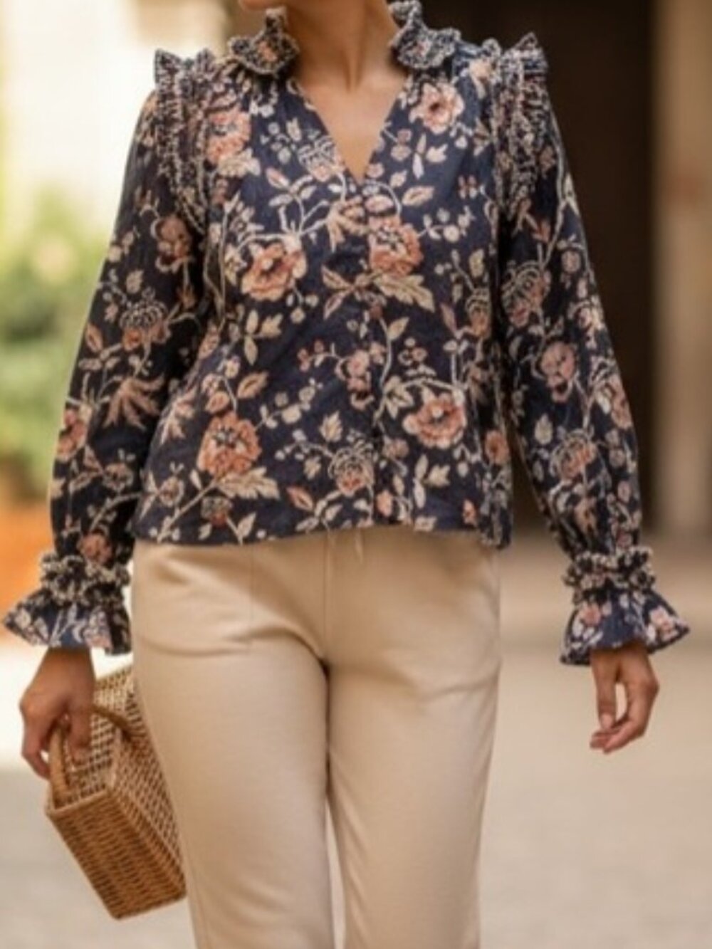 Love The Label Jessie Top in Devon Print S